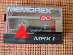 Memorex Mrx 1, 90 Minute Premium Audio Cassette Tape New, Sealed. Fixed Price $8.99.