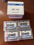 Micro Cassette Box Of (4)FOUR Harris Lanier Mc 60 Unopened Nos. Fixed Price $11.95.
