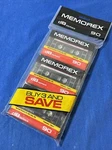 Memorex 90 Db Series Cassette Tape 135M Nos Unopened New In Package. Fixed Price $10.99.