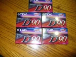 5 Tdk D90 High Output Blank Audio Cassette Tapes Icei/type New Sealed. Fixed Price $9.99.