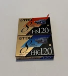 New Tdk 8 Mm Video Cassette Hs 120 And E-hg Unopened. Fixed Price $14.00.