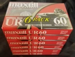 (6) Maxell UR60 Audio Cassettes Sealed (normal Bias Iec Type 1) Free Shipping. Fixed Price $14.95.