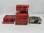 Sony High Fidelity Blank Audio Cassette Tapes 60 & 90 Min Lot 23 Packs Sealed. Fixed Price $49.99.
