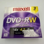Maxell 3 Pack Dvd + Rw 120 Min 4.7 Gb Blank Discs 1-4X Speed Rewritable. Fixed Price $9.95.