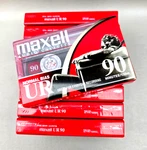 Maxell Ur 90 Audio Cassette Tape Lot Of New Sealed Normal Bias Nos. Fixed Price $18.99.