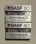 Lot Of 2 Basf 60 Cr-ii Blank Audio Cassettes. Fixed Price $18.10.