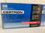 Blank Audio Recording Cassette Tapes D90 Minutes Certron, Lot Of 2. Fixed Price $13.99.