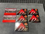 2PCS Tdk AV-D120 + 5PCS Of D90 Cassette Tape Assortment New Sealed. Fixed Price $42.25.