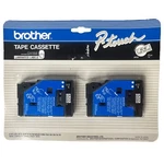 Brother Tc 10 Laminated Lables Tape Cassette For P-touch (dual Pack) 12MM- 1/2. Fixed Price $15.99.