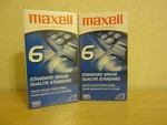 New Maxwell Vhs T-120 6 Hour Standard Grade Video Tapes Vcr Set Lot. Fixed Price $11.99.