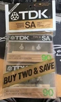 Tdk Sa 90 High Resolution Cassette Tapes Iec Type Ii (CRO2) Pack Of (new). Fixed Price $14.99.