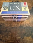 Sony Ux 90 High Bias Type Ii Cassette Tapes - 5 Pack Factory Sealed New. Fixed Price $54.99.