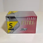 Vintage N.o.s. Basf Ferro Extra 90 Min Cassettes 5 Pack New Old Stock Sealed. Fixed Price $20.99.