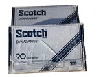 2 Vintage Scotch Dynarange S-C-90 Minute Cassette Tapes Sealed New Old Stock. Fixed Price $15.98.