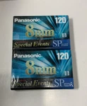 Pack Panasonic 8MM 120 Video Tapes Special Events Standard Premium New. Fixed Price $7.99.