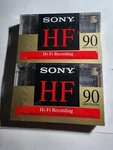 2 Pack Sony Hf 90 Minute -hifi Recording Blank Cassette Sealed Low Noise CS16. Fixed Price $9.75.