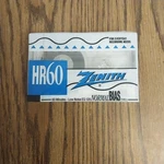Zenith HR60 Audio Cassette Tape - Min Low Noise Normal Bias New. Fixed Price $8.99.