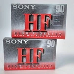 Sony 90 High Fidelity Normal Bias Type Audio Cassette Tapes 2 Pack Sealed. Fixed Price $10.99.