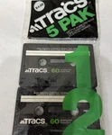 Vintage Rare 5 Pack Tracs 60 Type Blank Cassette Tapes Nos New Old Stock. Fixed Price $79.99.