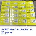Sony Basic 74 Minutes 20 Packs Discs Recording Made Japan. Fixed Price $199.99.