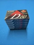 Blank Audio Cassette Tapes Tdk IEC1 D60 (6 Pack) 60-MIN High Output Brand New X. Fixed Price $14.28.