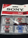 Pack Of 3 Sony MC-60 Microcassette Blank Tapes Min + 1 Cleaning. Fixed Price $14.99.
