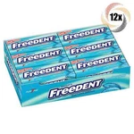 Full Box 12X Packs Wrigley's Freedent Spearmint Gum - 15 Sticks Per. Fixed Price $28.20.