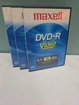 Maxell Dvd-r Video 3-PACK Discs With Case 120 Min 4.7 Gb Dvd;. Fixed Price $14.00.