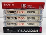 Lot Of 5 - 60 Minute Blank Audio Cassettes Tapes Sony/scotch/walmart New. Fixed Price $22.77.