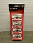 Sony MC-60 Microcassette Pack Sealed Dictation Recorder Tape MC60R/4 Nos. Fixed Price $20.95.