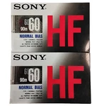 2 New Sony HF60 Type Normal Bias Recording Blank Cassette Tapes - Min Time. Fixed Price $13.00.