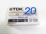Tdk Endless Cassette EC-20S, Seconds Blank Tape, New Sealed. Fixed Price $19.99.