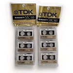 New 2 Sealed 3-PACKS Of Tdk Microcassette Mc 60 Minute Tapes Total Cassettes. Fixed Price $11.99.