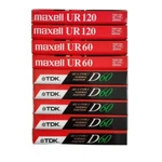Lot Of 9 Audio Cassette Tapes Maxell Ur 120 Tdk D60 Normal Bias Sealed Blank. Fixed Price $17.90.