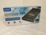 Coby Portable Cassette Player & Tape Recorder W/ Microphone CVR42BK. Fixed Price $59.95.