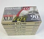 Maxell Xlii 90MINUTES High Bias Audio Cassette 5 Pack Sealed Unused. Fixed Price $39.95.