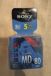 Sony Recordable Minidisc 80 5-PACK Brand New Factory Sealed. Fixed Price $47.00.