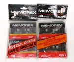 Vintage Memorex Dbs 90 Blank Audio Cassette Tapes 2 Pack + 60 - New. Fixed Price $10.00.