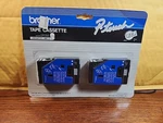 Brother P-touch TC-10 Tape Cassette 1/2" 12MM Black On Clear Pack New Sealed. Fixed Price $17.75.