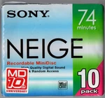 Sealed 10-PACK Sony Minidiscs Neige 74MINS New Please Note!. Fixed Price $64.95.
