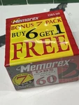 Pack Memorex Dbs 60 Normal Bias Blank Audio Cassette Tapes New Vtg 1997. Fixed Price $19.95.