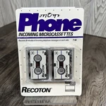 Recoton - Phone Incoming Microcassettes 60 Minute Capacity Pack Of 2, 1992. Fixed Price $14.95.