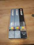 Basf T-120 3 Pack Recordable Video Cassette Tapes. Fixed Price $10.75.