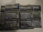 Memorex MRX1, 60 Minute Blank Cassette, Lot Of 10 Cassettes, Sealed. Fixed Price $35.00.