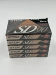 5 Tdk Sd 90 Minutes Type Ii 1987 Blank Cassette Tapes New Sealed Japan Usa. Fixed Price $59.99.