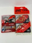 Blank Cassette Tapes Multiple Brands 4 Pack -brand New Sealed- Jvc Maxwell Tdk. Fixed Price $15.19.