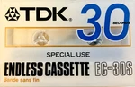 Tdk Endless Cassette EC-30S- Seconds Blank Tape (1) (mostly Sealed). Fixed Price $17.95.