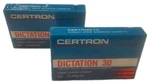2 Certron D30 Instant Start Dictation Blank Cassette Tape.new, Factory Sealed.. Fixed Price $9.95.