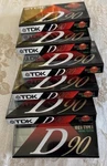 Tdk IEC1 Type D90, Minute Blank Audio Cassette Tapes, New, Sealed Lot Of 6. Fixed Price $14.00.
