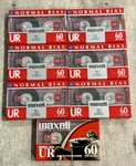 Maxell Ur 60 Audio Cassette Mins. Normal Bias New Factory Sealed Lot Of 7. Fixed Price $18.00.